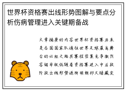 世界杯资格赛出线形势图解与要点分析伤病管理进入关键期备战 世界杯资格赛出线形势图解与要点分析伤病管理进入关键期备战